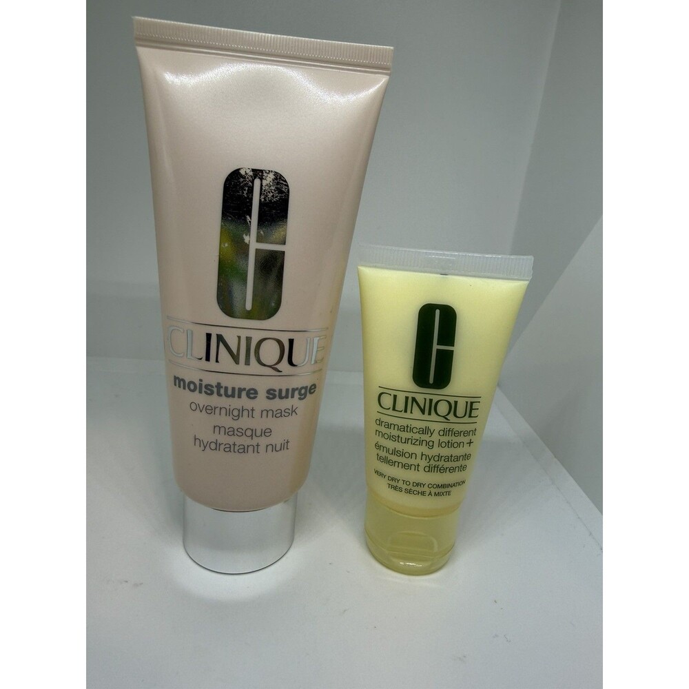 Clinique Moisture Surge Overnight Mask & Dramatically Different Lotion 2 Pc Lot